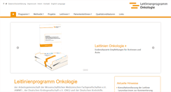 Desktop Screenshot of leitlinienprogramm-onkologie.de